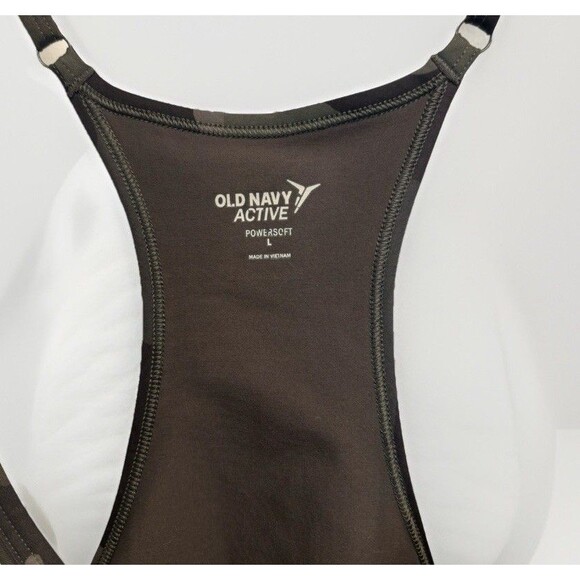 Old Navy Power Soft Performance Racer Back Mini Dress Camo Sz L - Picture 4 of 7